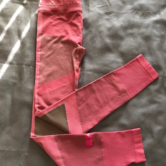 Adidas by Stella McCartney Pants - New Adidas Stella McCartney Pink Tights Sm